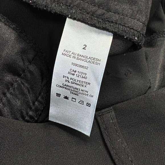 Dynamite Women’s Cropped Hemmed Tailored Pants Black Size 2 - Picture 5 of 5